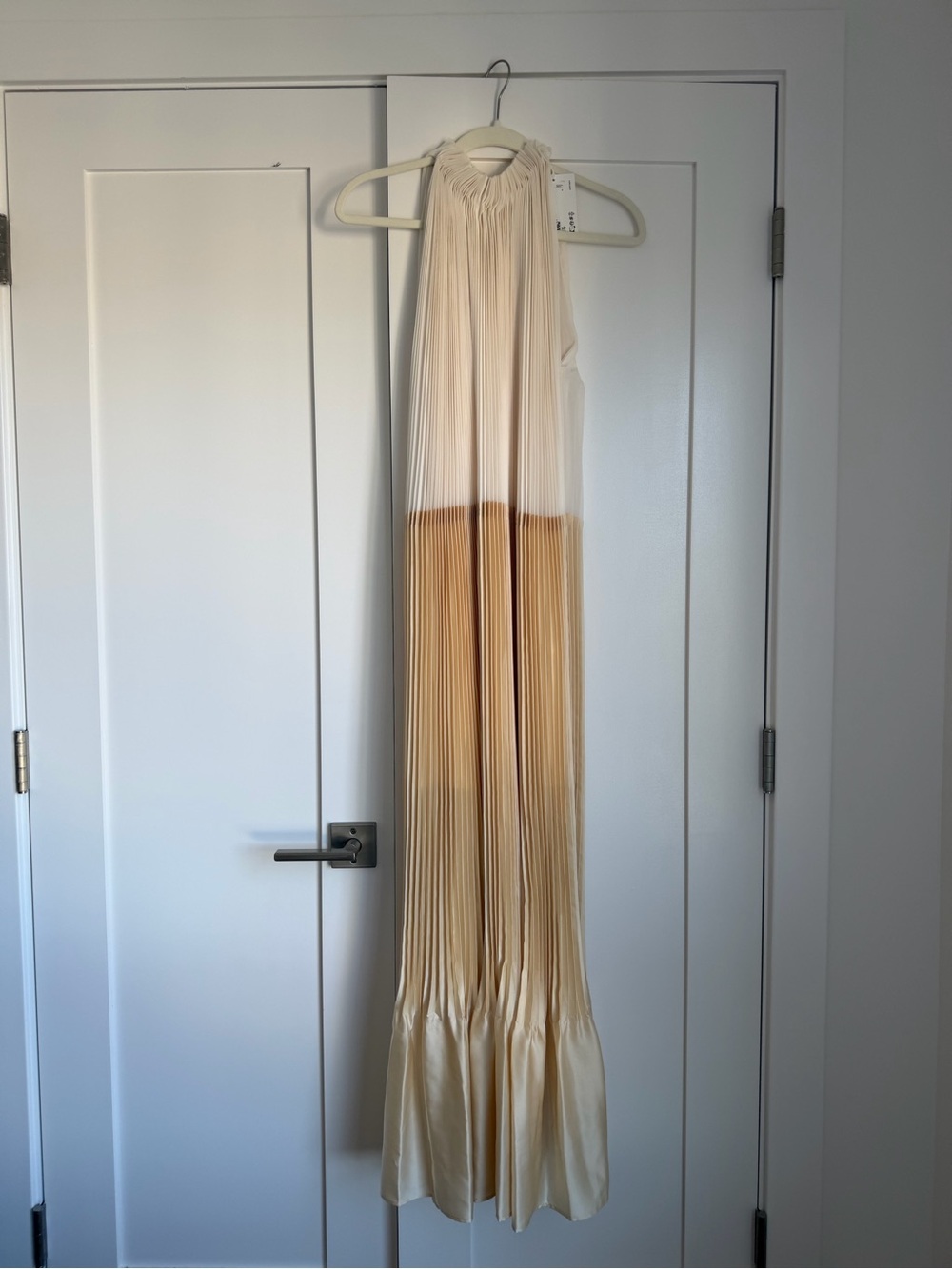 COS Pleated Halterneck Maxi Dress